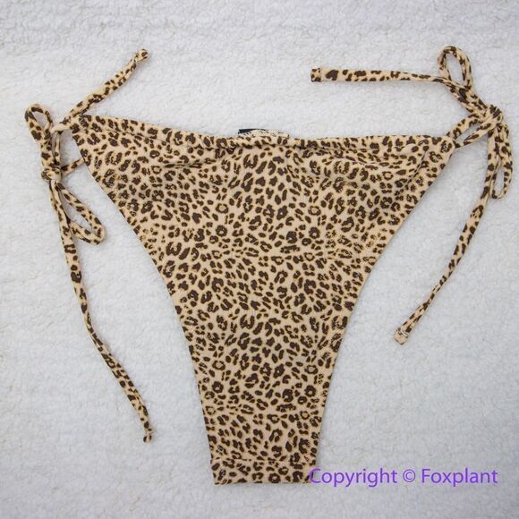 NEW Free People x Thrills mild animal print string bikini bottom, USA L - Picture 9 of 13